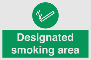 Designated smoking area